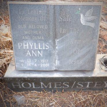 HOLMES Phyllis Ann nee STEYN 1917-2001