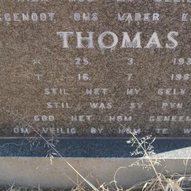 HUMAN Thomas 1930-1982