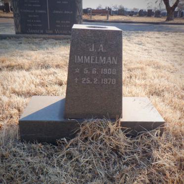 IMMELMAN J.A. 1900-1970