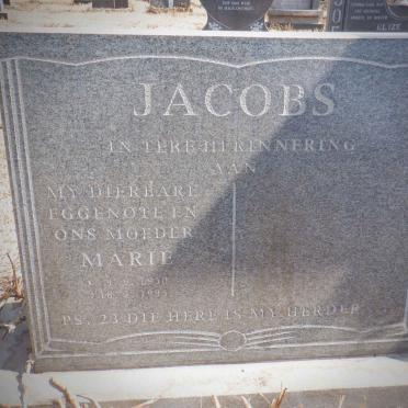 JACOBS Marie 1950-1995