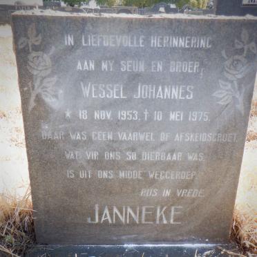 JANNEKE Wessel Johannes 1953-1975