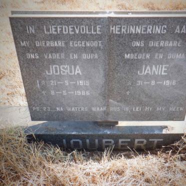 JOUBERT Josua 1915-1986 &amp; Janie 1916-