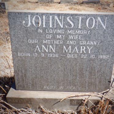 JOHNSTON Ann Mary 1936-1992