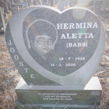 JOOSTE Hermina Aletta 1938-2005