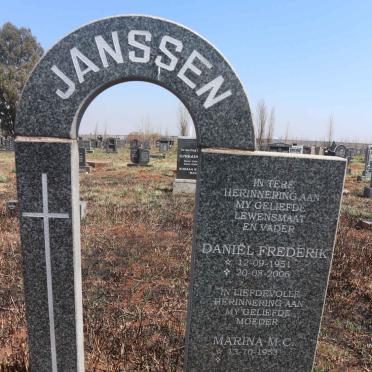 JANSSEN Daniel Frederik 1951-2006 &amp; Marina 1953-