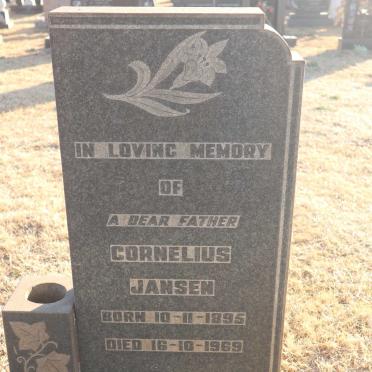 JANSEN Cornelius 1895-1969