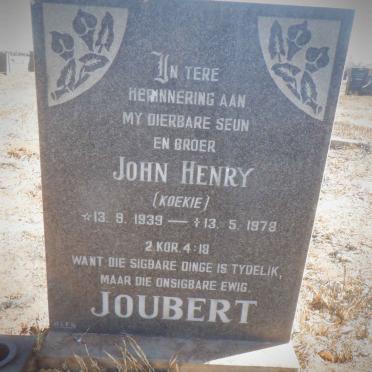 JOUBERT John Henry 1939-1978
