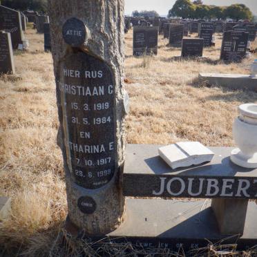 JOUBERT Christiaan G. 1919-1984 &amp; Catharina E. 1917-1998