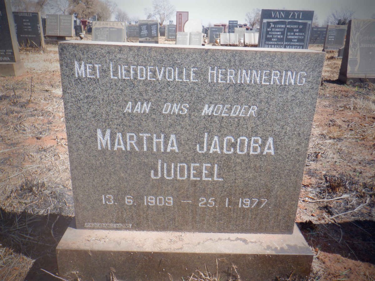 JUDEEL Martha Jacoba 1909-1977