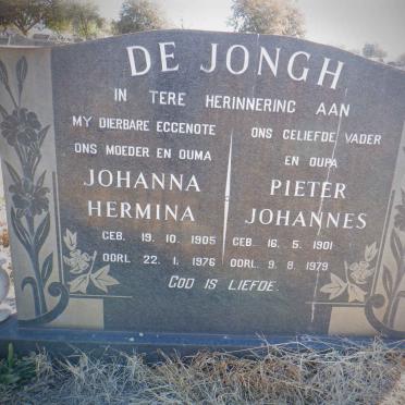 JONGH Pieter Johannes, de 1901-1979 &amp; Johanna Hermina 1905-1976
