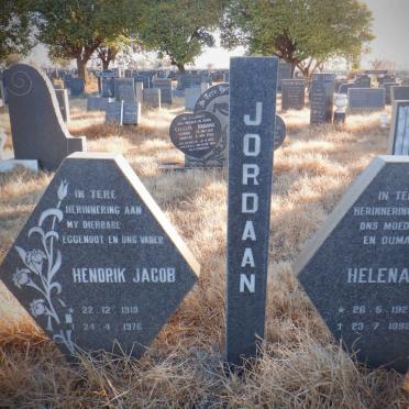 JORDAAN Hendrik Jacob 1919-1976 &amp; Helena 1925-1992
