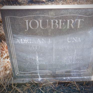 JOUBERT Adriaan J. 1927-1998 &amp; Una 1937-2000
