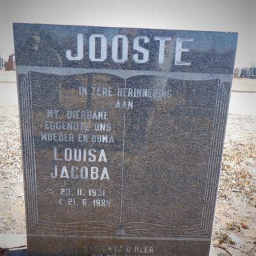 JOOSTE Louisa Jacoba 1931-1989
