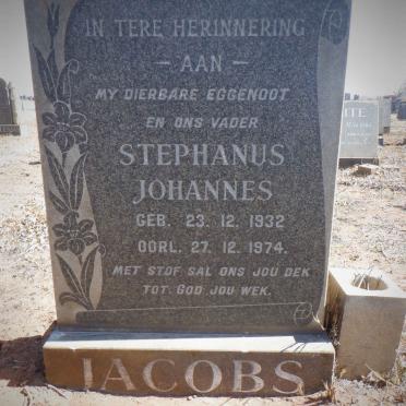 JACOBS Stephanus Johannes 1932-1974