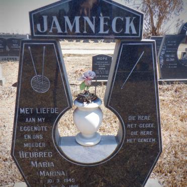 JAMNECK Heubreg Maria 1949-1991