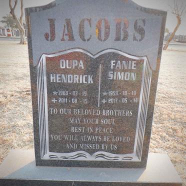 JACOBS Hendrick 1963-2011 :: JACOBS Fanie Simon 1959-2017