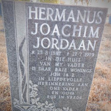 JORDAAN Hermanus Joachim 1887-1979