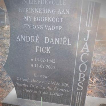 JACOBS André Daniël Fick 1942-2000
