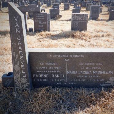 JAARSVELD Barend Daniel, van 1901-1979 &amp; Maria Jacoba Magdalena VILJOEN 1910-1997