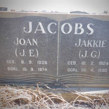 JACOBS J.G. 1924-1990 &amp; J.E. 1928-1974