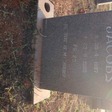 JACOBS Barend Marthinus 1907-1988