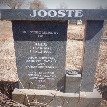 JOOSTE Alec 1957-1992