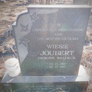 JOUBERT Wiesie nee WALDECK 1921-1997