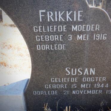 KAY Henry John 1916-1975 &amp; Frikkie 1916- :: KAY Susan 1944-1995