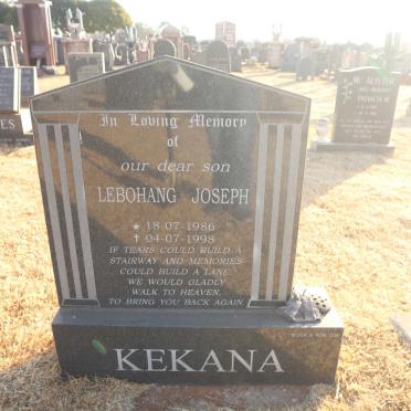 KEKANA Lebohang Joseph 1986-1998