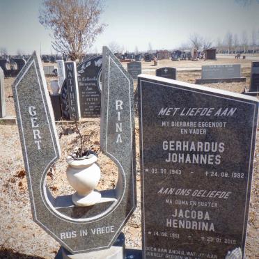 KEMP Gerhardus Johannes 1943-1992 &amp; Jacoba Hendrina 1951-2019