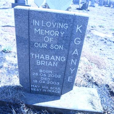 KGANYE Thabang Brian 2002-2003