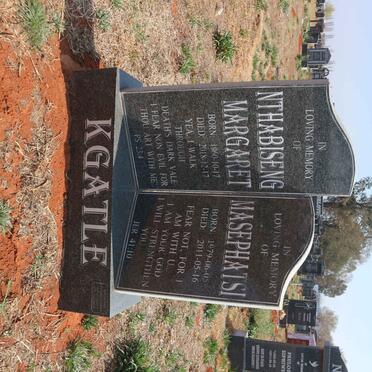 KGATLE Nthabiseng Margaret 1960-2018 :: KGATLE Masephatsi 1979-2011