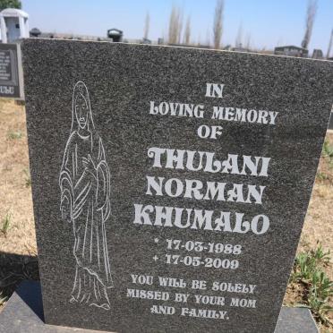 KHUMALO Thulani Norman 1988-2009