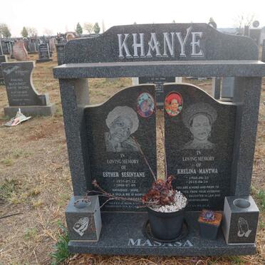 KHANYE Esther Sesinyane 1935-2000 :: KHANYE Khelina Mantwa 1960-2018