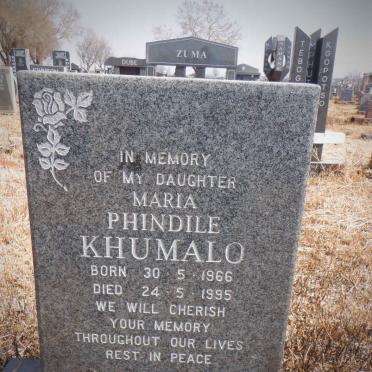 KHUMALO Maria Phindile 1966-1995