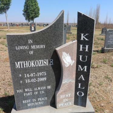 KHUMALO Mthokozisi B. 1975-2009