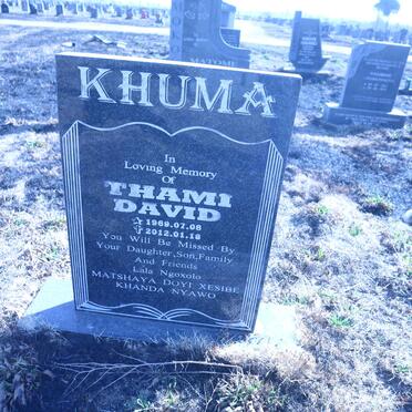KHUMA Thami David 1969-2012