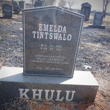 KHULU Emelda Tintswalo 1982-2011
