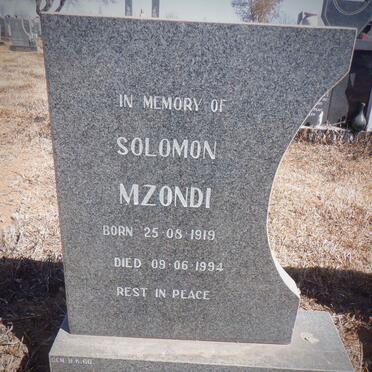 KHOZA Solomon Mzondi 1919-1994