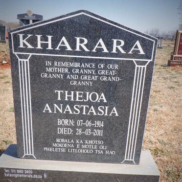 KHARARA Thejoa Anastasia 1914-2011