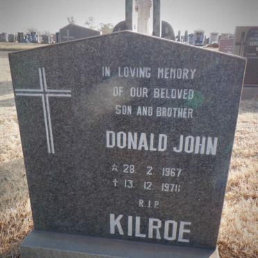 KILROE Donald John 1967-197?