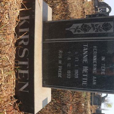 KIRSTEN Hettie 1909-1993