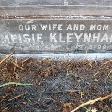 KLEYNHANS Meisie 1956-1988