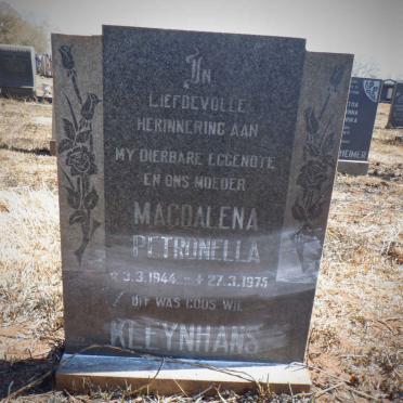 KLEYNHANS Magdalena Petronella 1944-1975