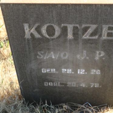KOTZE J.P. 1926-1978