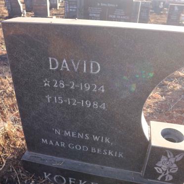 KOEKEMOER David 1924-1984