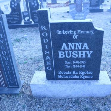 KODISANG Anna Bushy 1925-1998