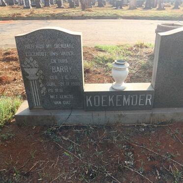 KOEKEMOER Barry 1915-1989