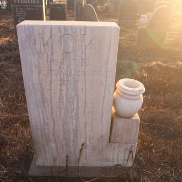 KOK Adolph J. 1920-1982 &amp; Maria E. 1925-1984