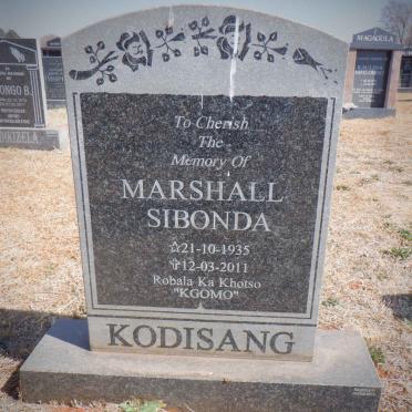 KODISANG Marshall Sibonda 1935-2011